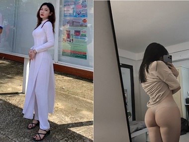 Chó cưng em gái vòng 1 nảy nở