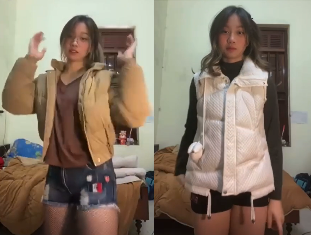 Clip nóng nữ sinh xoay người gợi cảm cực cuốn