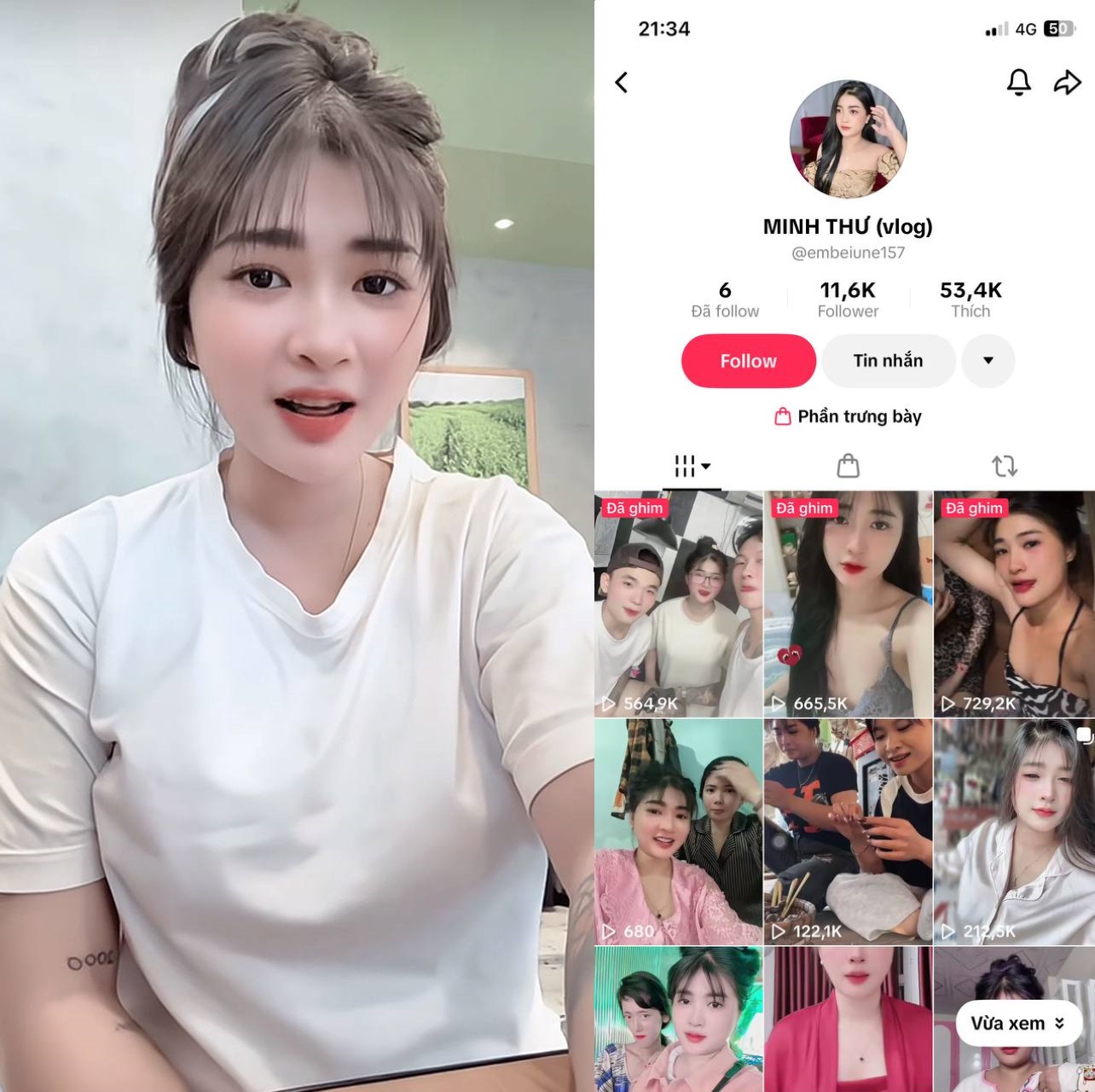 Clip sex Việt Nam idol TikTok Minh Thư
