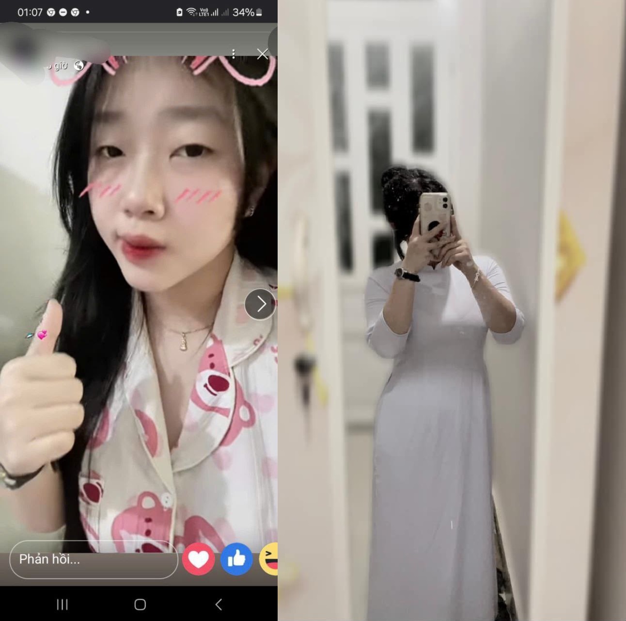 Cliphot Trần Linh nữ sinh đùi thon bốc lửa