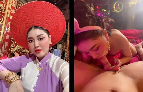 Cô đồng Trang xinh vú to ôm cu cực mạnh