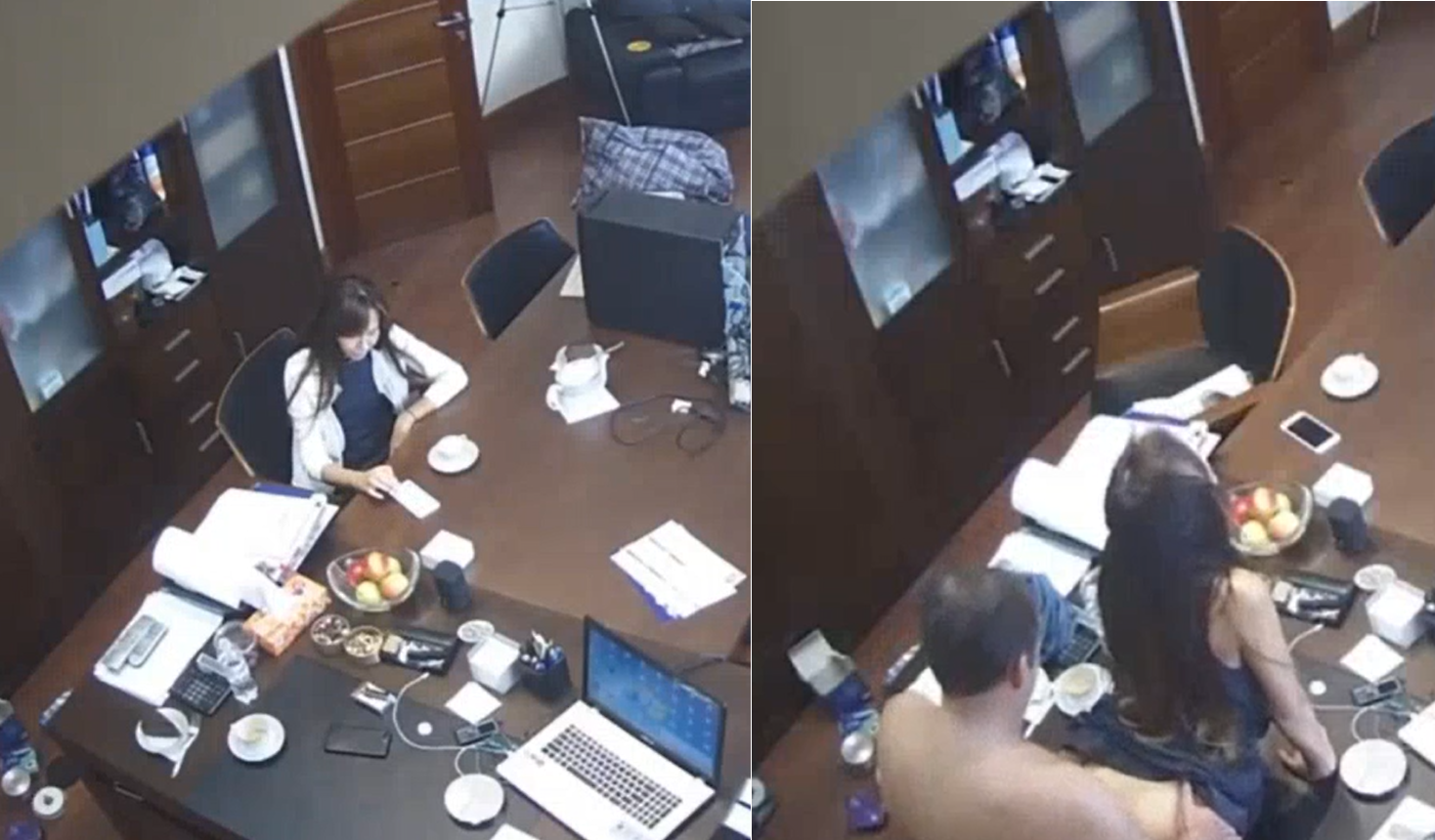 Sếp đụng chạm thư ký trong phòng kín rạo rực